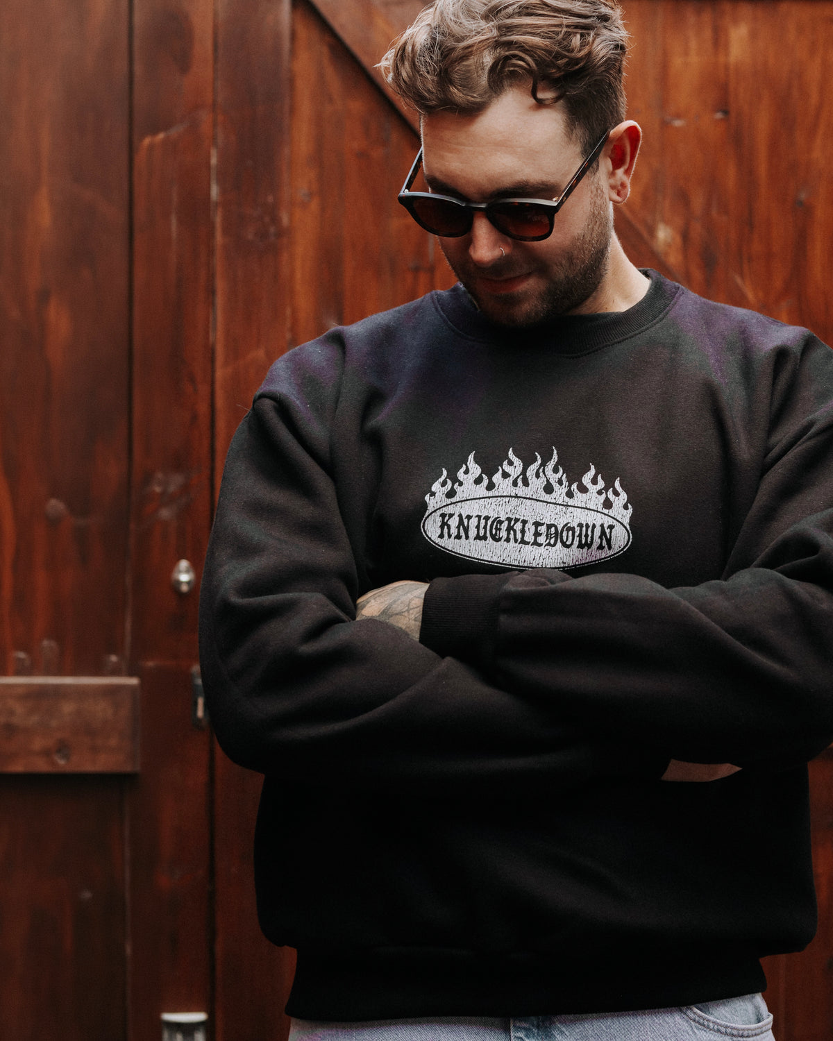 BURNOUT - Heavyweight Sweatshirt (Black)