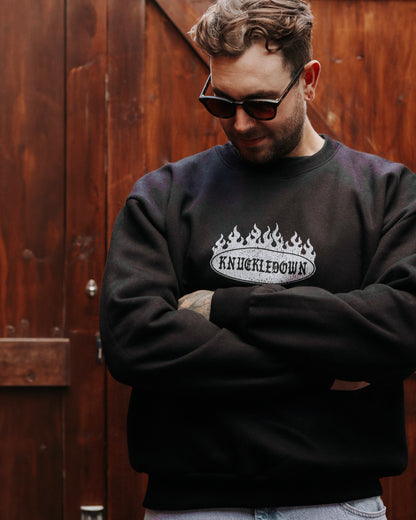 BURNOUT - Heavyweight Sweatshirt (Black)
