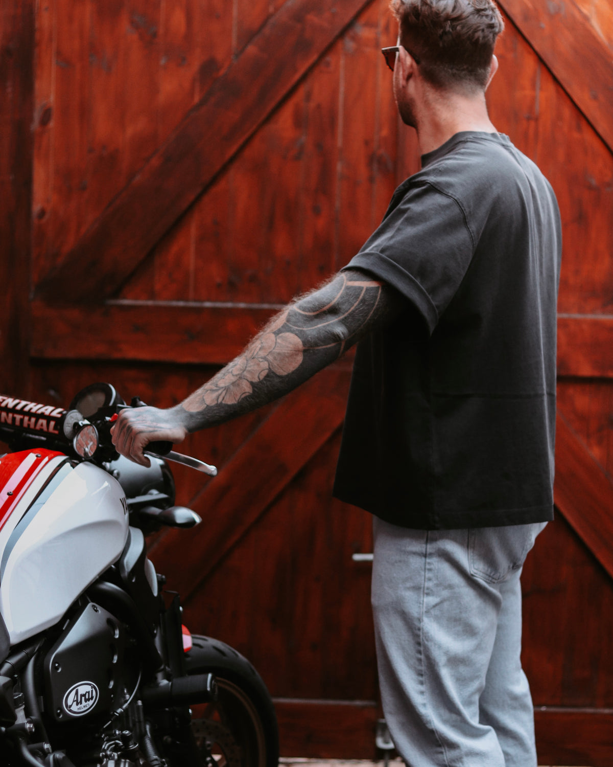 BURNOUT - Boxy T-Shirt (Washed Black)