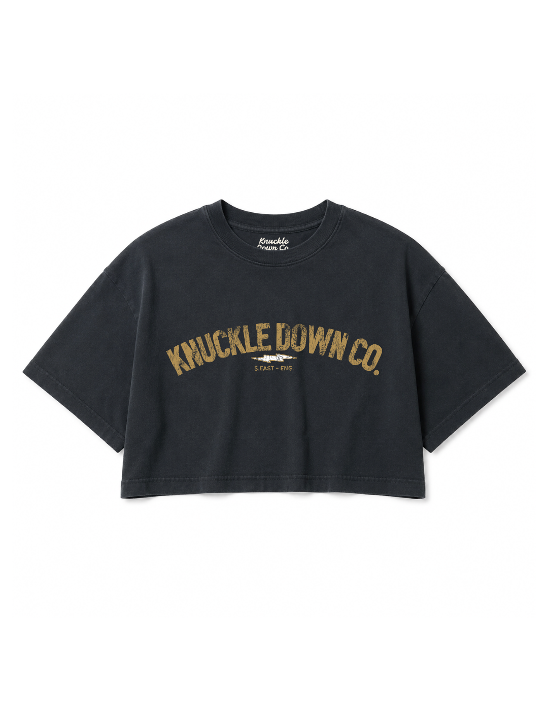 CLASSIC - Cropped T-Shirt (Washed Black)