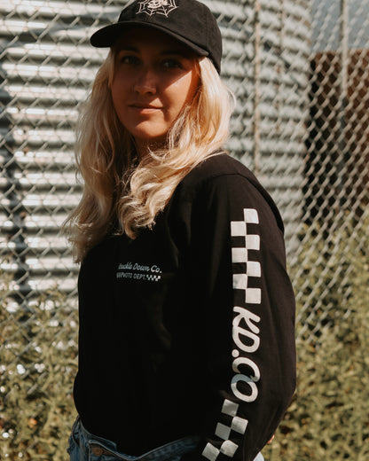 MOTO DEPT - Long Sleeve T-Shirt (Black)