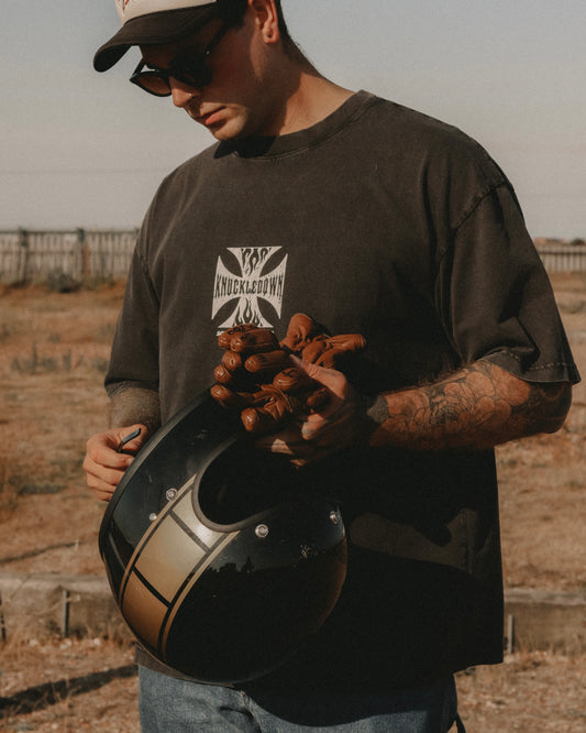 S.EAST IRON - T-Shirt (Washed Black)