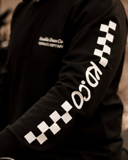 MOTO DEPT - Long Sleeve T-Shirt (Black)