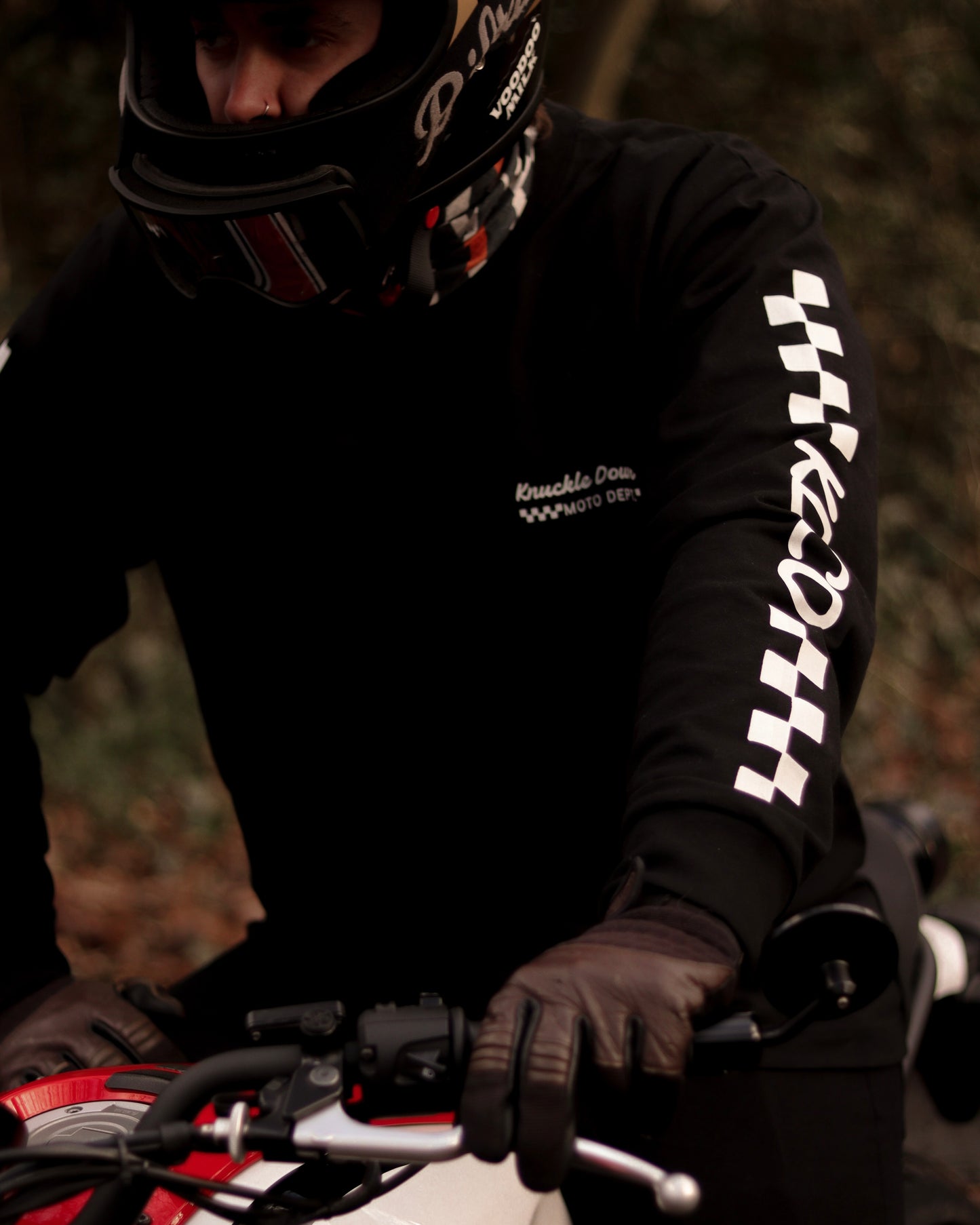 MOTO DEPT - Long Sleeve T-Shirt (Black)