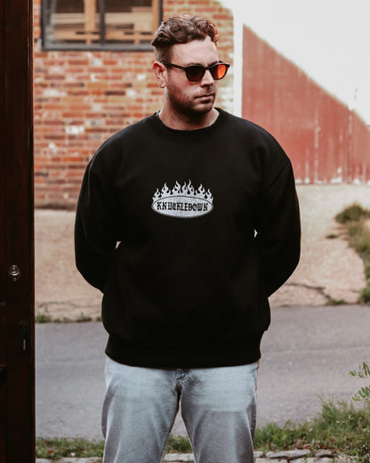 BURNOUT - Heavyweight Sweatshirt (Black)