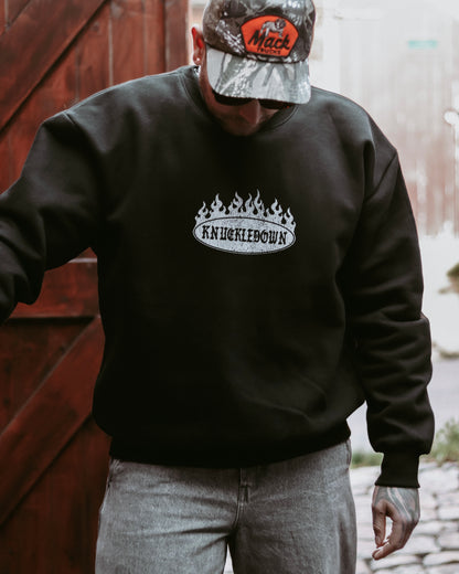 BURNOUT - Heavyweight Sweatshirt (Black)