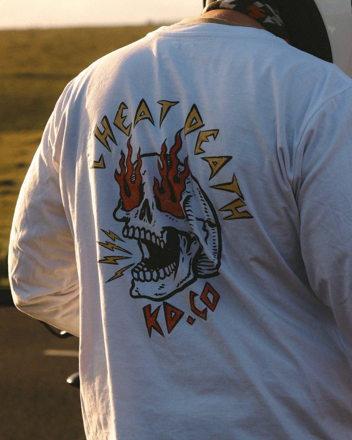 CHEAT DEATH - Long Sleeve T-Shirt (White)