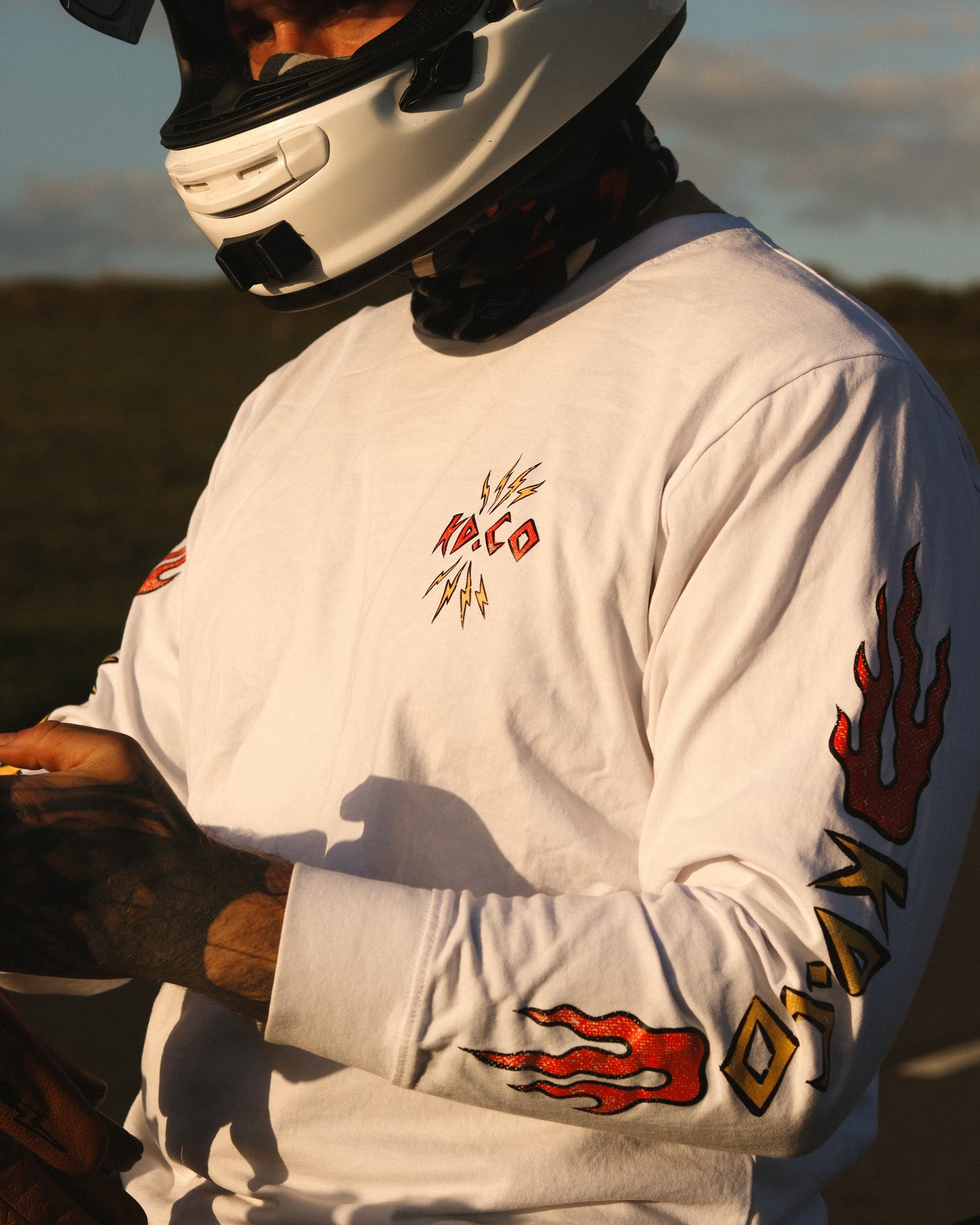 CHEAT DEATH - Long Sleeve T-Shirt (White)