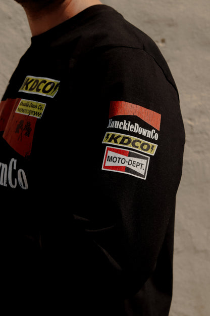 PIT CREW - Long Sleeve T-Shirt (Black)