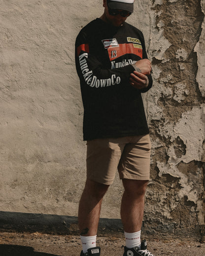 PIT CREW - Long Sleeve T-Shirt (Black)